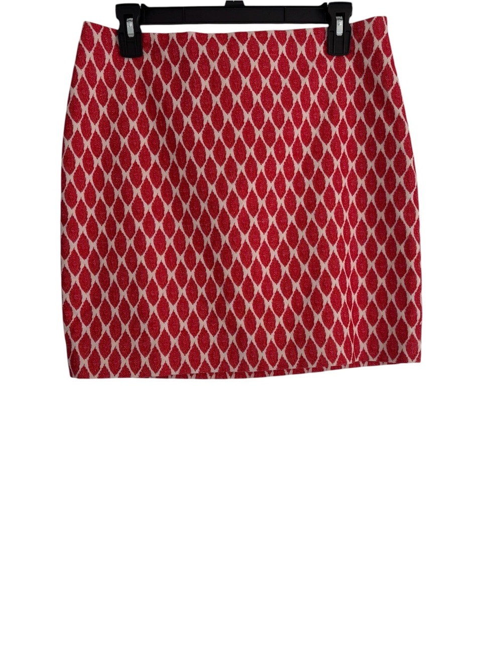 Ann Taylor Red Patterned Skirt